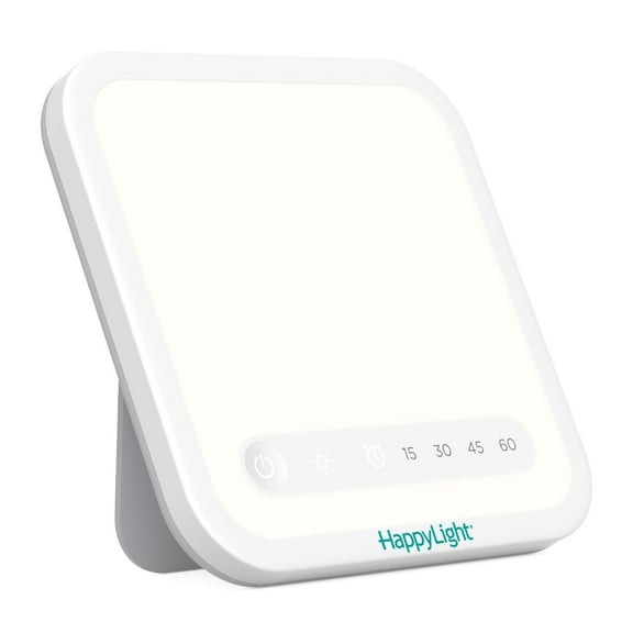 Verilux HappyLight Mini - Portable & Compact Light Therapy Daylight Lamp with 10,000 Lux, UV-Free, LED Light, Adjustable Brightness - Boost Mood, Enhance Sleep, & Focus - Sun Lamp for Winter Blues