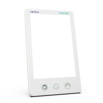 Verilux HappyLight Luxe - Light Therapy Lamp with 10,000 Lux, UV-Free, LED Bright White Light with Adjustable Brightness, Color, Countdown Timer, & Stand - Boost Mood, Sleep, Focus (White)