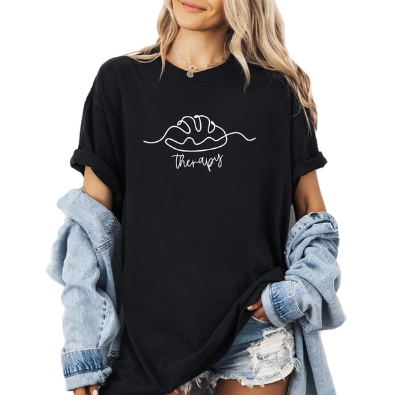 Verita Culture Bread Therapy Funny Women’s Summer Graphic Tee