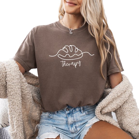 Verita Culture Bread Therapy Funny Women’s Summer Graphic Tee