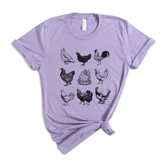 Verita Culture Chicken Tshirt Mom Cute T Shirts Womens Short Sleeves Farm Country Casual Tee Tops