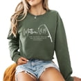 thumbnail image 1 of Verita Culture Christian Bible Matthew 4:19 Women's Graphic Crew Neck Long Sleeve Sweatshirt Top, 1 of 4