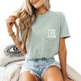 thumbnail image 1 of Verita Culture Christian Love Like Jesus Pocket Graphic T Shirt For Women Inspirational Bible Verse Tees Funny Letter Print Short Sleeve Tee Tops, 1 of 4