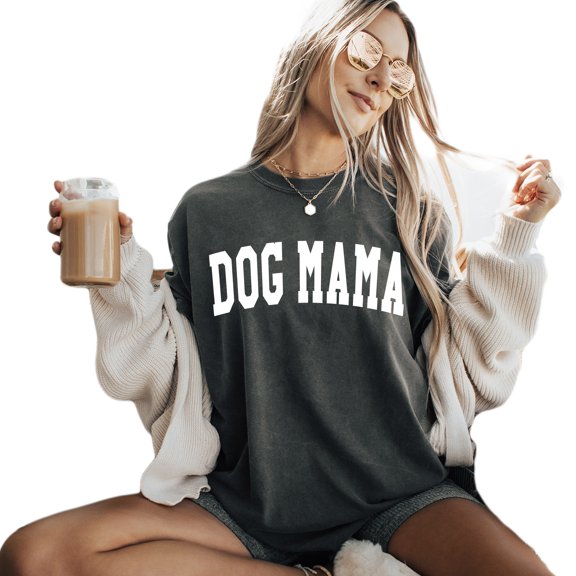 Verita Culture Dog Mom Shirt for Women Cute Dog Mama Graphic Short Sleeve Casual Mama Gifts T-Shirt