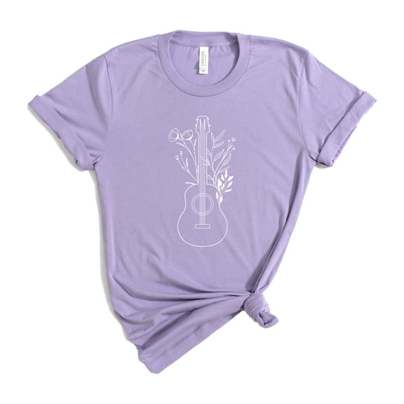 Verita Culture Flower Guitar Cute Gift for Funny Womens Summer Graphic Tees