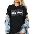 thumbnail image 1 of Verita Culture Groovy Dog Mom Shirt for Women Cute Dog Mama Graphic Short Sleeve Casual Mama Gifts T-Shirt, 1 of 4
