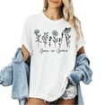 thumbnail image 1 of Verita Culture Grow In Grace Christian Flower Graphic T Shirt For Women Inspirational Bible Verse Tees Funny Letter Print Short Sleeve Tee Tops, 1 of 3