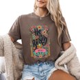 thumbnail image 1 of Verita Culture He Is Risen Graphic T Shirt For Women Inspirational Bible Verse Tees Funny Letter Print Short Sleeve Tee Tops, 1 of 4