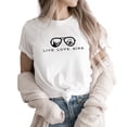 thumbnail image 1 of Verita Culture Live Love Hike Women's Nature Camping Mountain Hiking Lovers Shirt Adventure Wild Outdoor Graphic Tees Tops, 1 of 4