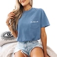 thumbnail image 1 of Verita Culture Mama Cursive Pocket Shirts Women Mama Letter Printed T-Shirt Graphic Tee Casual Short Sleeve Tops, 1 of 4