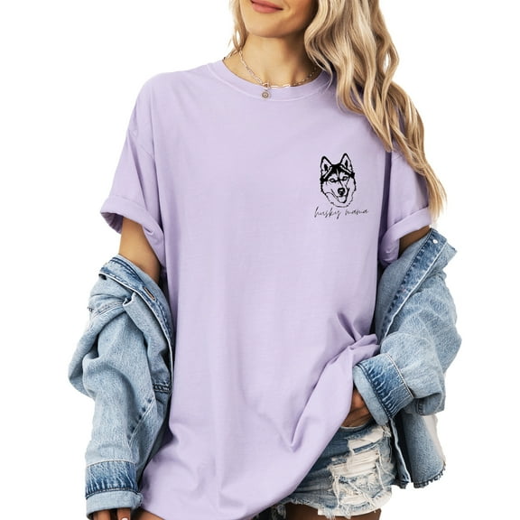 Verita Culture Mama Farmyard Left Chest Summer Graphic Tees For Women’s Short Sleeve Mom T-Shirts,Funny Mom Shirt Short Sleeve Graphic Mom T-Shirts