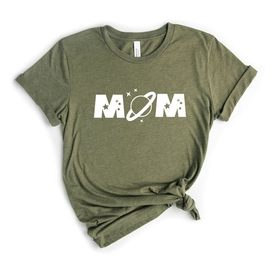 Verita Culture Mom Space Cute Gift for Mother's Day Gifts Funny Graphic Tee Mama Shirts Casual Short Sleeve Tee Tops