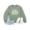 thumbnail image 1 of Verita Culture Soccer Mom Women's Graphic Crew Neck Long Sleeve Mama Sweatshirt Top, 1 of 4