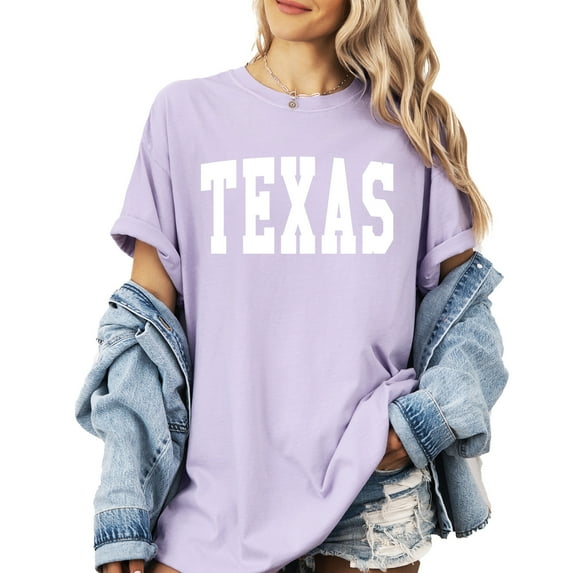 Verita Culture Vintage Texas Condensed T Shirt Womens Summer Funny Casual Map Graphic Tees Short Sleeve Tops