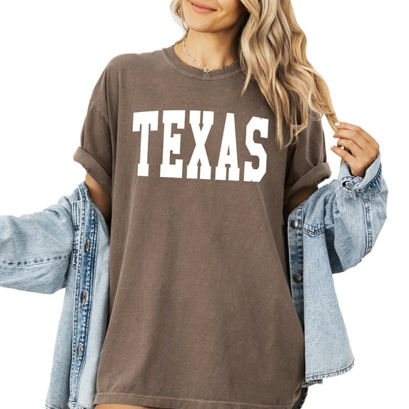 Verita Culture Vintage Texas Condensed T Shirt Womens Summer Funny Casual Map Graphic Tees Short Sleeve Tops