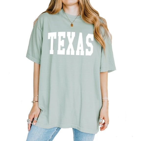 Verita Culture Vintage Texas Condensed T Shirt Womens Summer Funny Casual Map Graphic Tees Short Sleeve Tops