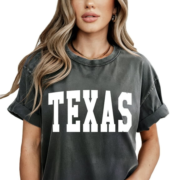 Verita Culture Vintage Texas Condensed T Shirt Womens Summer Funny Casual Map Graphic Tees Short Sleeve Tops