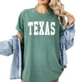 thumbnail image 1 of Verita Culture Vintage Texas Condensed T Shirt Womens Summer Funny Casual Map Graphic Tees Short Sleeve Tops, 1 of 4