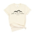 thumbnail image 1 of Verita Culture Women's Christian Faith Can Move Mountain Graphic Short Sleeve Tee T-shirt, 1 of 3