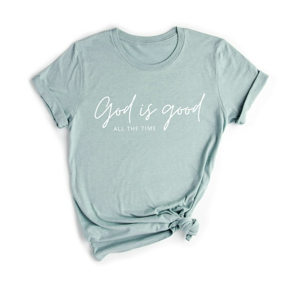 Verita Culture Women's Christian God Is Good Graphic Short Sleeve Tee T-shirt