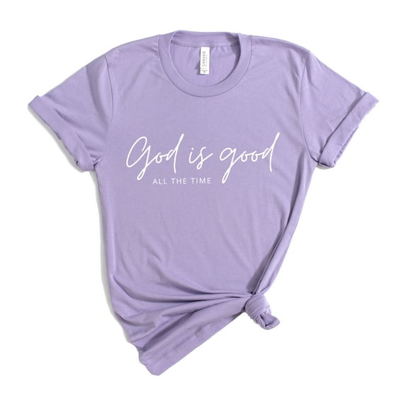 Verita Culture Women's Christian God Is Good Graphic Short Sleeve Tee T-shirt