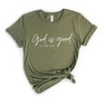 thumbnail image 1 of Verita Culture Women's Christian God Is Good Graphic Short Sleeve Tee T-shirt, 1 of 3