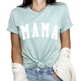 thumbnail image 1 of Verita Culture Women's Mama Condensed Font Graphic Short Sleeve Tee T-shirt, 1 of 3