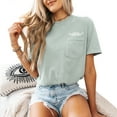 thumbnail image 1 of Verita Culture Women's Vintage Daisy Bouquet Pocket Shirt Casual Boho Floral Printed T-Shirt Floral Wildflowers Graphic Tees Tops for Girl, 1 of 4