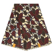 VeritableWax New African Ankara Wax Print Polyester Fabric, Textile Material, 6 Yards