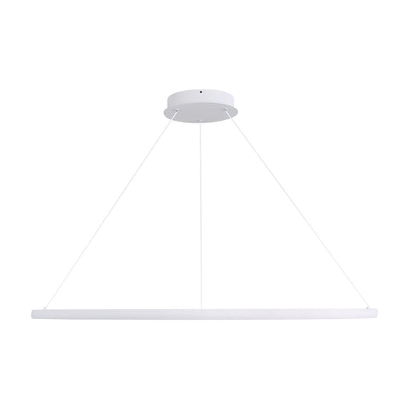 Golden Lighting Veritas Integrated LED 35in Chandelier in Sand White