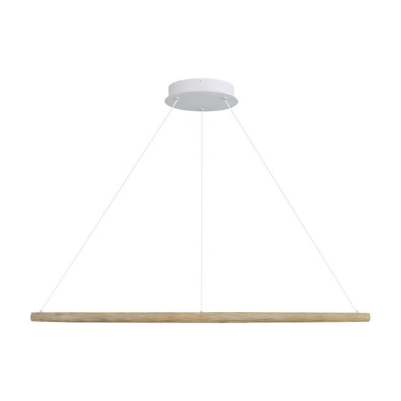 Veritas 59" LED Ring Chandelier in Walnut