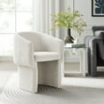 thumbnail image 1 of Verity Chenille Dining Armchair in Ivory, 1 of 10