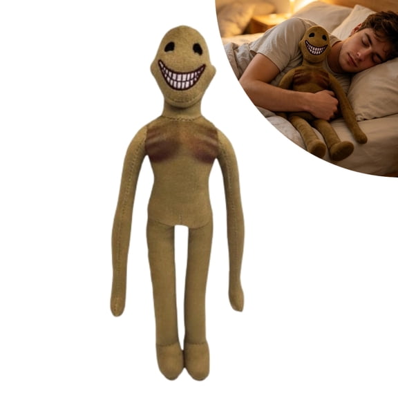 Verity Plush Toy,Creepy Smiling Humanoid Stuffed Plush, Long Limbs Spooky Rag Plush Toy, Weird Collectible Gift for Horror Game Fans & Party Prank Prop
