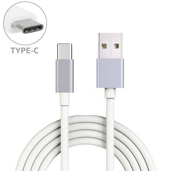 Verizon LG G6 White 6ft Long Type-C Cable Rapid Charger Sync USB Wire Z6Y