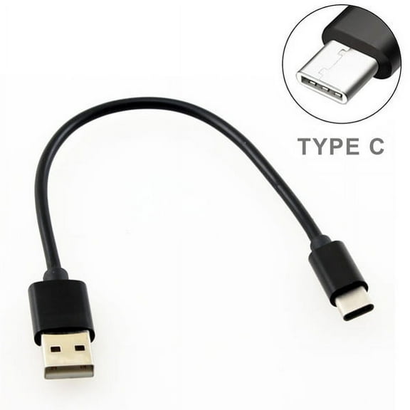 Verizon LG V20 Black Short Type-C Cable Rapid Charger Sync USB Power Wire R4Z