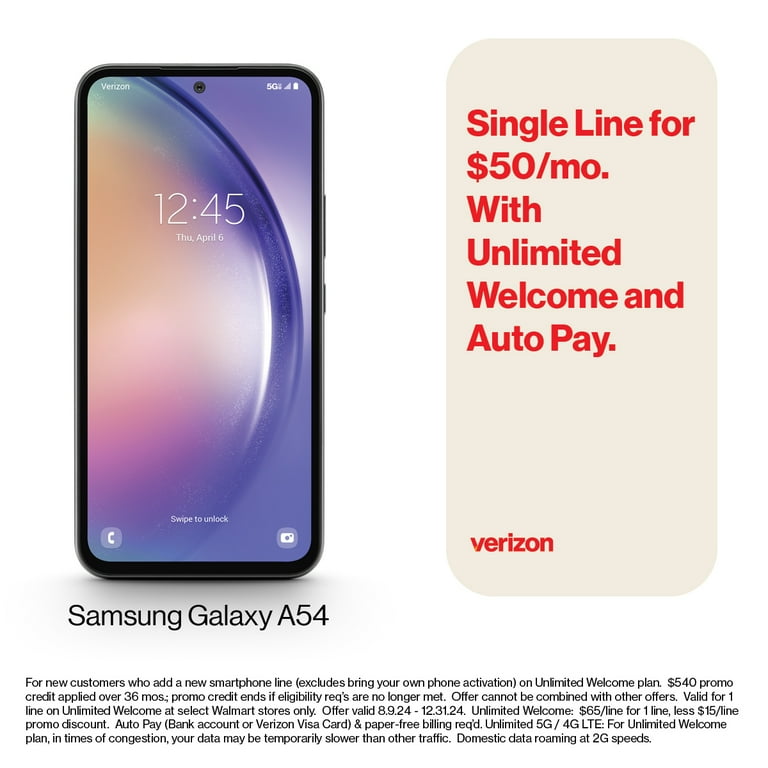 Verizon Samsung A54 - Walmart.com