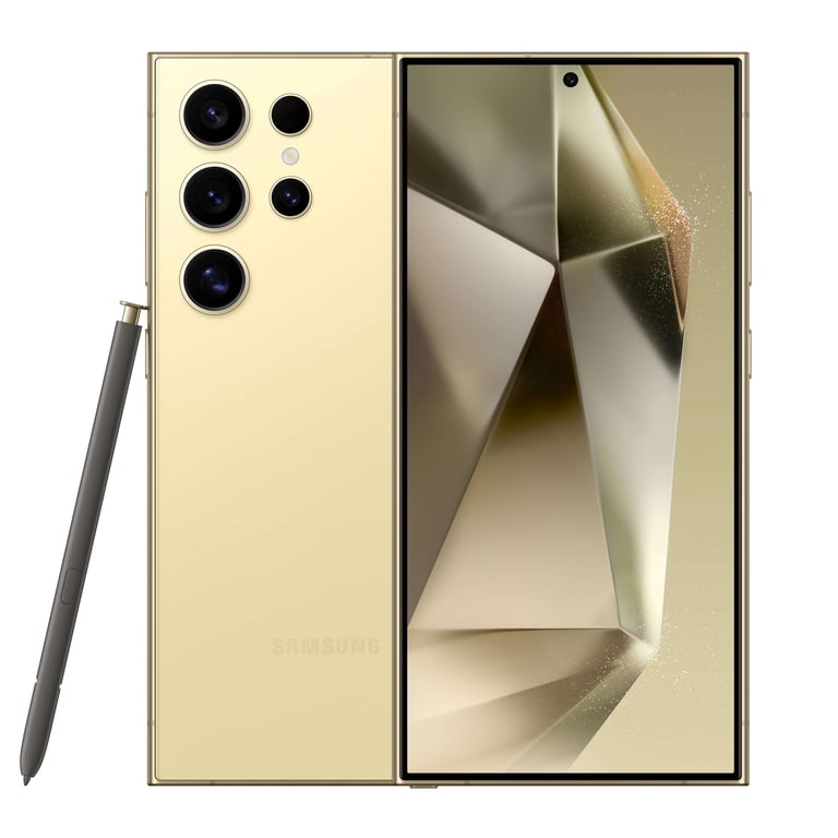 Verizon Samsung Galaxy S24 Ultra Titanium Yellow 256GB - Walmart.com