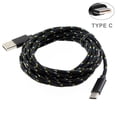 thumbnail image 1 of Verizon Samsung Galaxy S8+ Black Premium Braided 10ft Long Type-C Cable Rapid Charge USB Wire Sync X5P, 1 of 6