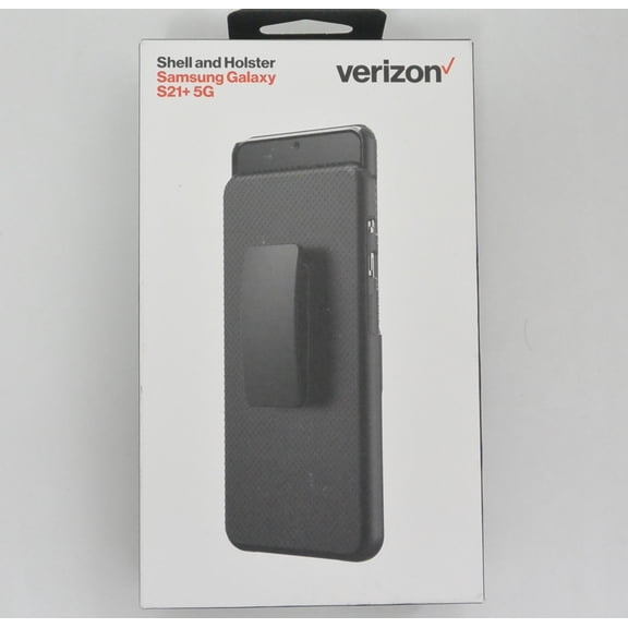 Open Box Verizon Shell & Holster Combo Case for Samsung Galaxy S21 Plus 5G - Black