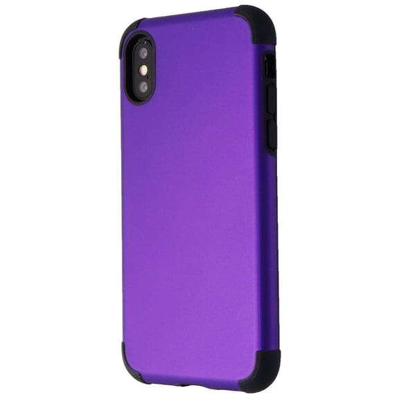 Verizon Slim Hard Case for Apple iPhone Xs and iPhone X - Matte Purple/Black
