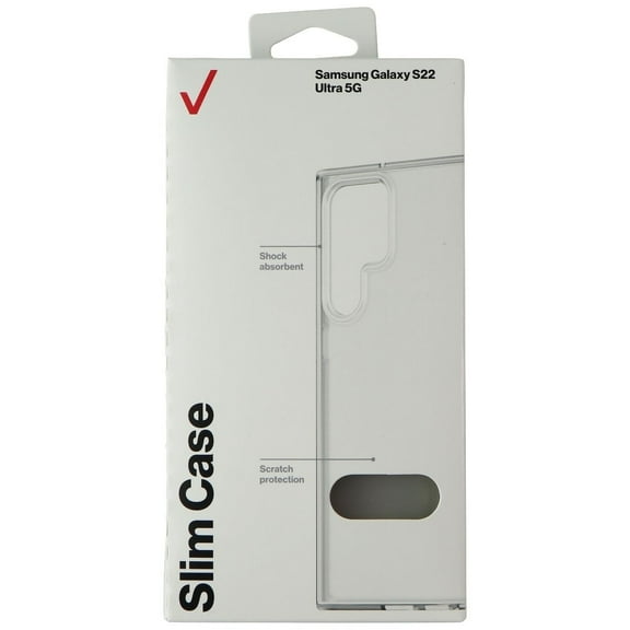 Verizon Slim Hardshell Case for Samsung Galaxy S22 Ultra 5G - Clear/Frost