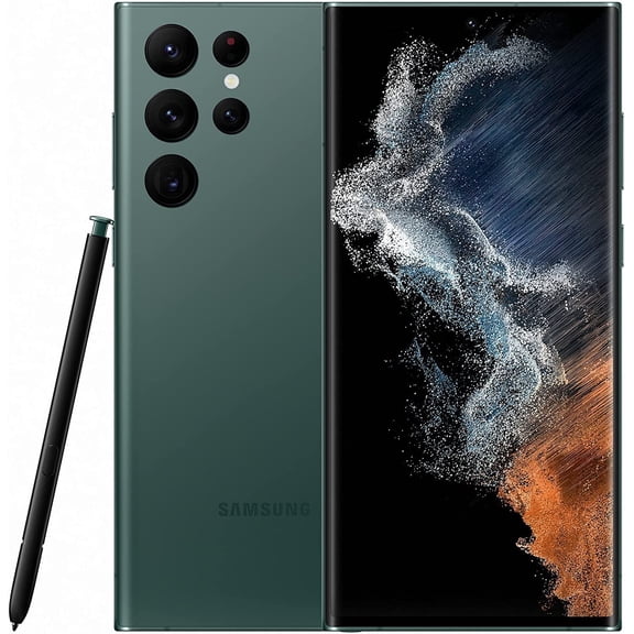 Restored Verizon, Sprint, AT&T, T-Mobile, Cricket, MetroPCS, Mint Mobile, Consumer Cellular, Boost Mobile, GSM Networks Samsung Galaxy S22 Ultra 5G S908U Cell Phone 128GB 8GB RAM Green