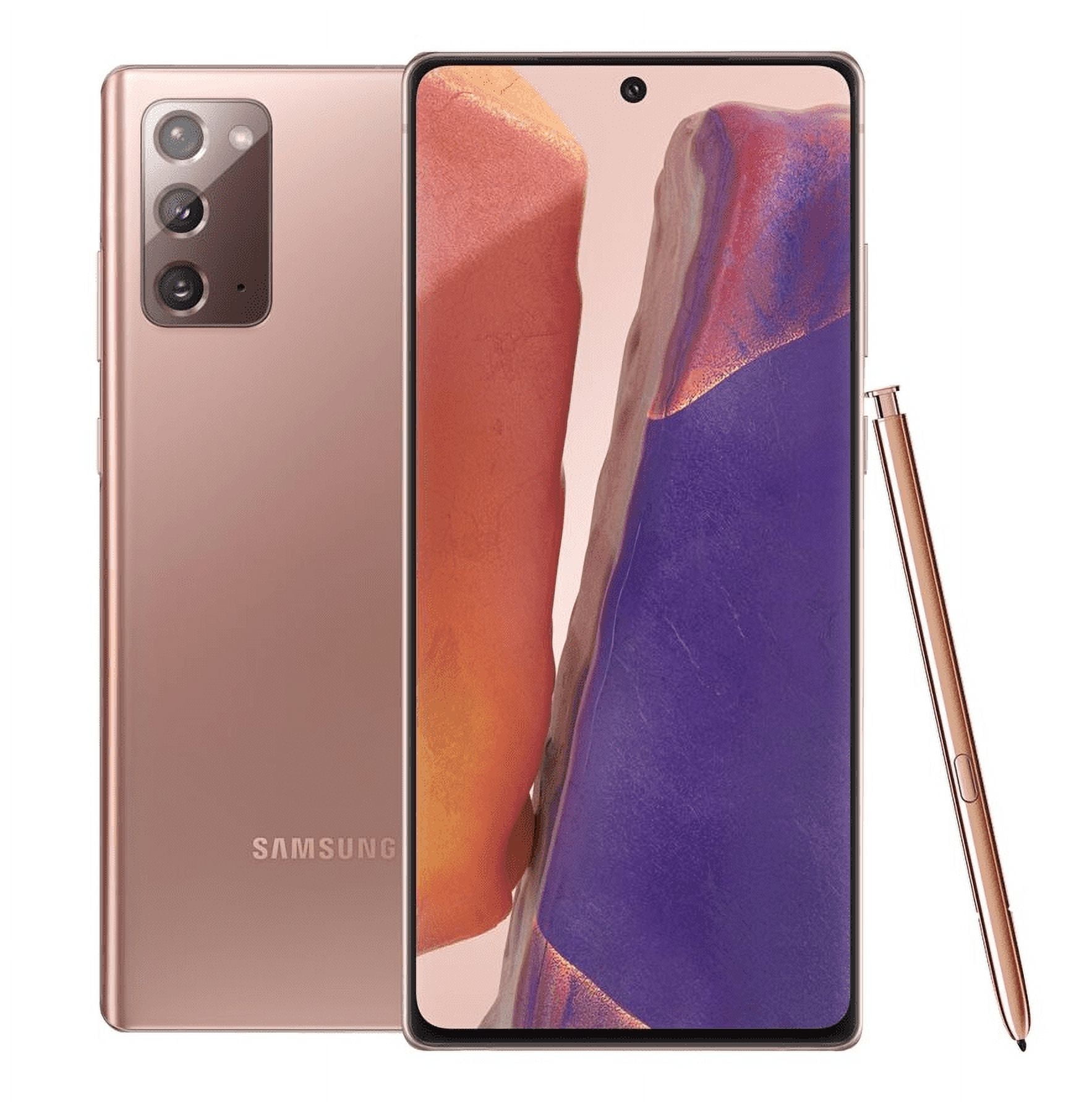 Verizon Straight Talk Samsung Galaxy Note 20 128GB Bronze, Unlocked