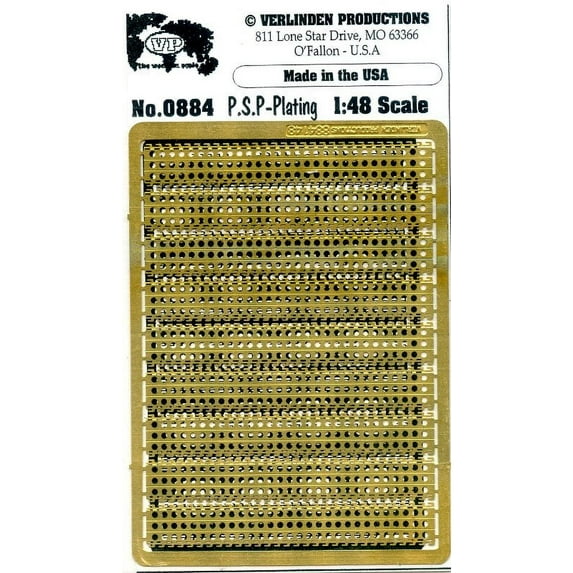 Verlinden Productions 1:48 Perforated-Steel Plating PSP Masden Matting PE #0884