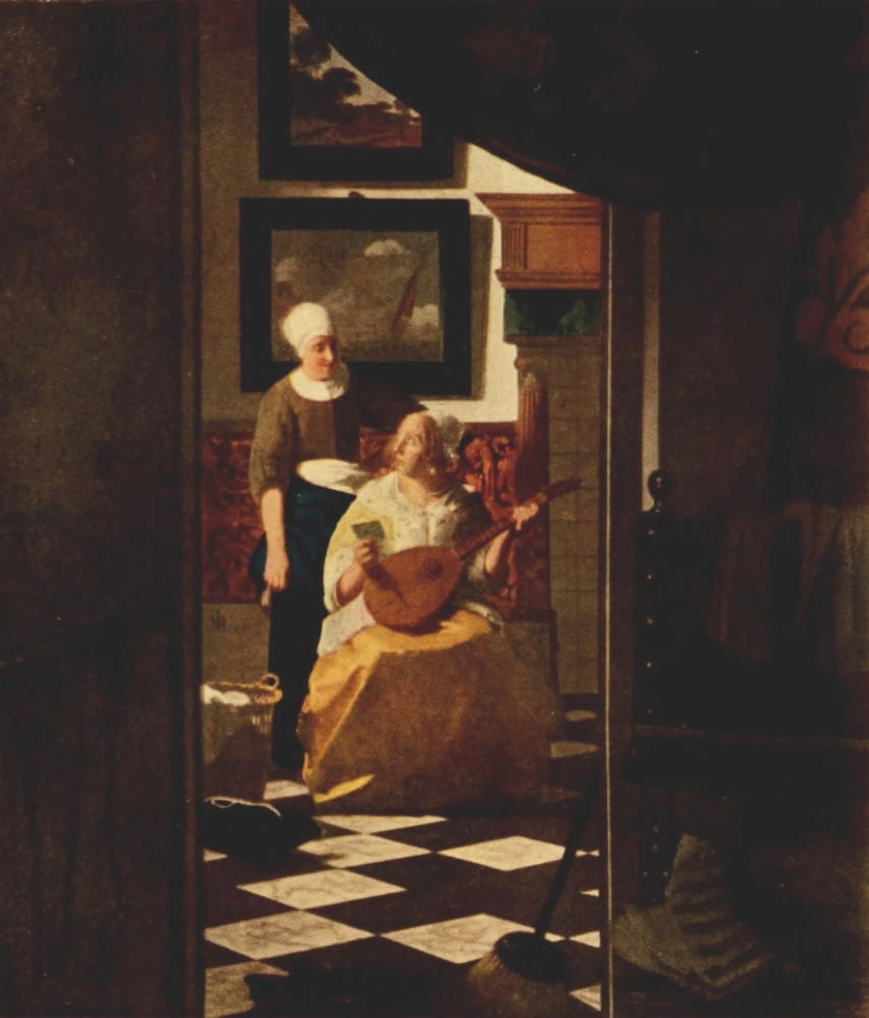 Vermeer 1937 The Love Letter Canvas Art - Johannes Vermeer (24 x 36)