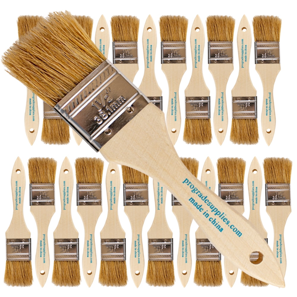 Vermeer Chip Paint Brushes 24Pack 1.5" Chip Brushes for Paints