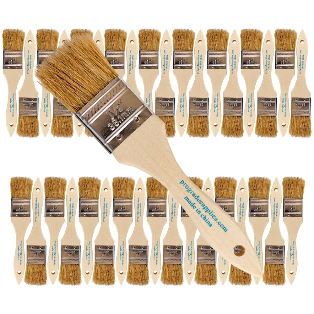 Vermeer Chip Paint Brushes 36Pack 1.5" Chip Brushes for Paints