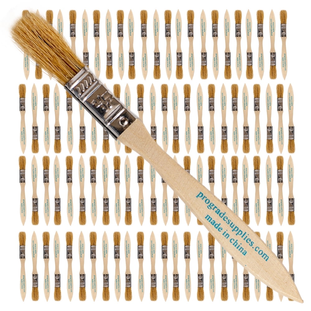 Vermeer Chip Paint Brushes - 96-Pack - 1/2" Chip Brushes for Paints, Stains, Varnishes, Glues, & Gesso - Home Improvement - Interior & Exterior Use