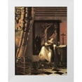 thumbnail image 1 of Vermeer, Johannes 12x14 White Modern Wood Framed Museum Art Print Titled - Allegory Of Faith, 1 of 4