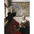 thumbnail image 1 of Vermeer Officer Laughing Girl Painting Extra Large Art Print Wall Mural Poster Premium XL, 1 of 3